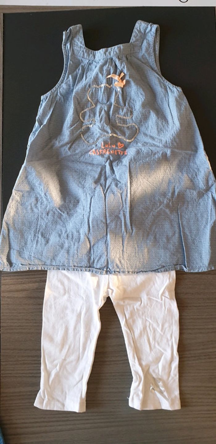 Ensemble robe et leggings 36 mois