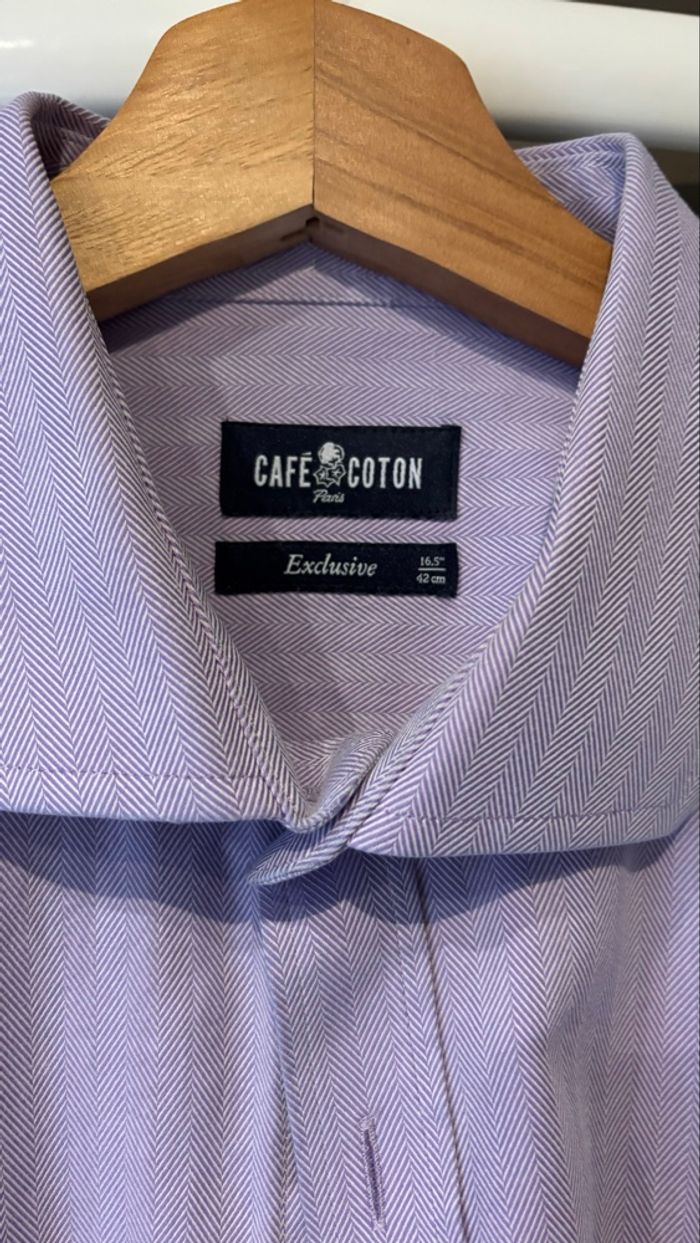 Chemise CAFÉ COTON Taille 42 - photo numéro 2