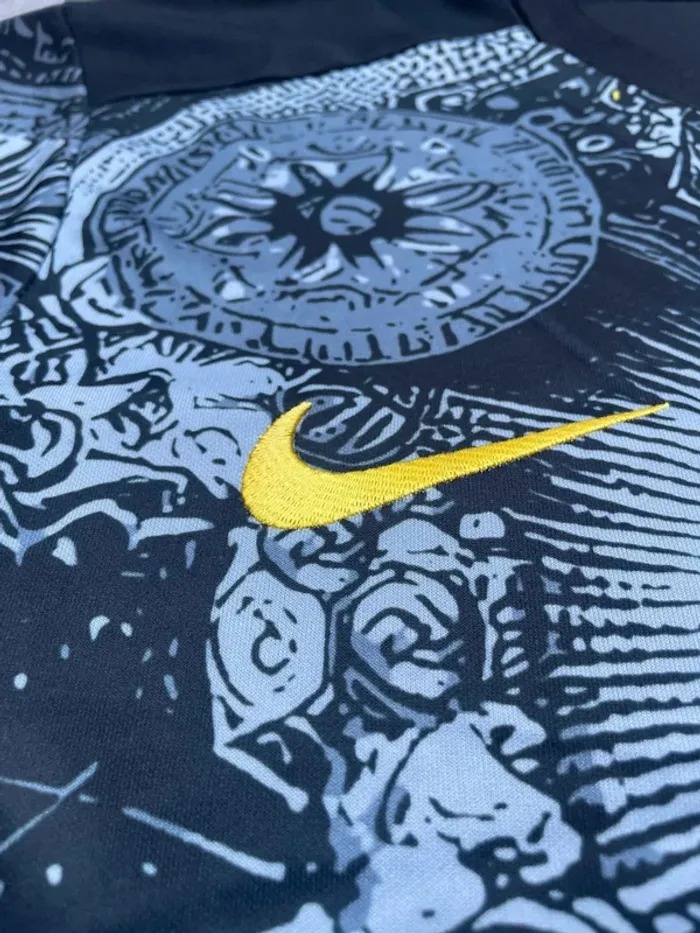 Maillot concept foot Brésil noir édition Rio Christ Rédempteur taille M - photo numéro 6