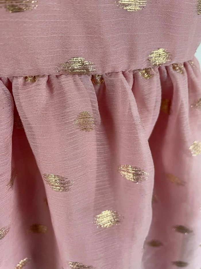 Magnifique débardeur rose et doré dos croisé - photo numéro 6