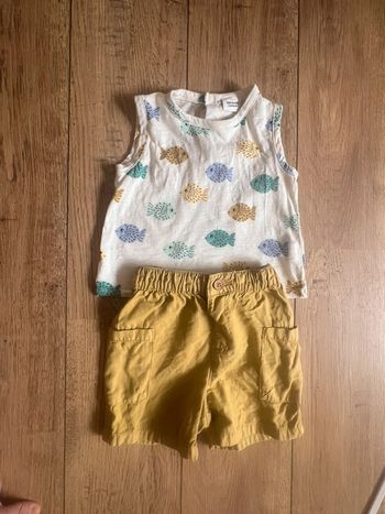 Ensemble short + teeshirt tape à l’œil