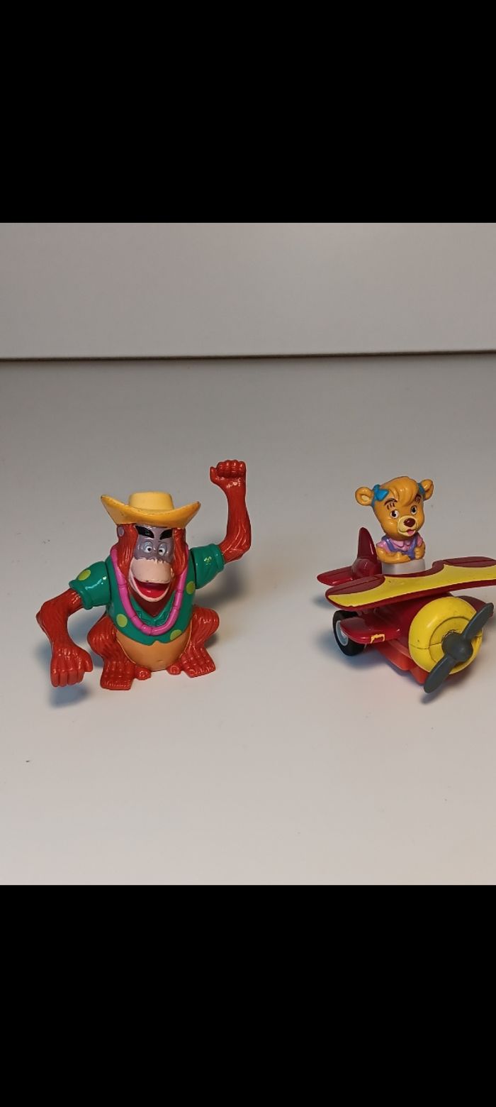Lot figurines vintage Disney talespin superbaloo taille 8cm pour la plus grande - photo numéro 2