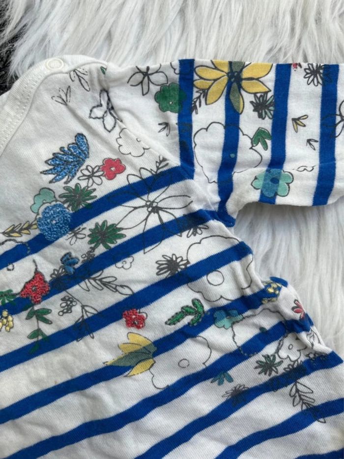 Haut manches longues marin - petit bateau - 3 mois - photo numéro 3