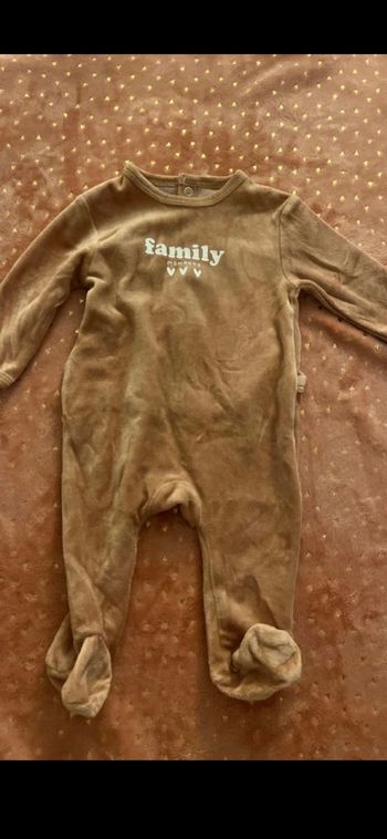 Pyjama velours marron
