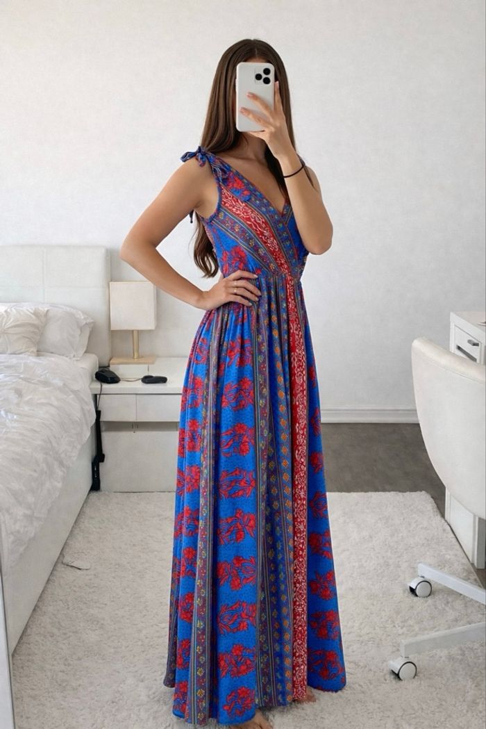 Magnifique robe longue bleu été New Collection - photo numéro 2