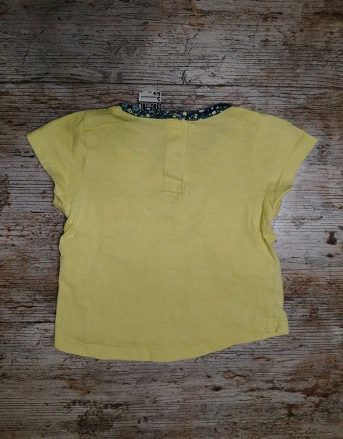 Joli t-shirt manches courtes été fille 3 mois TAO - photo numéro 3