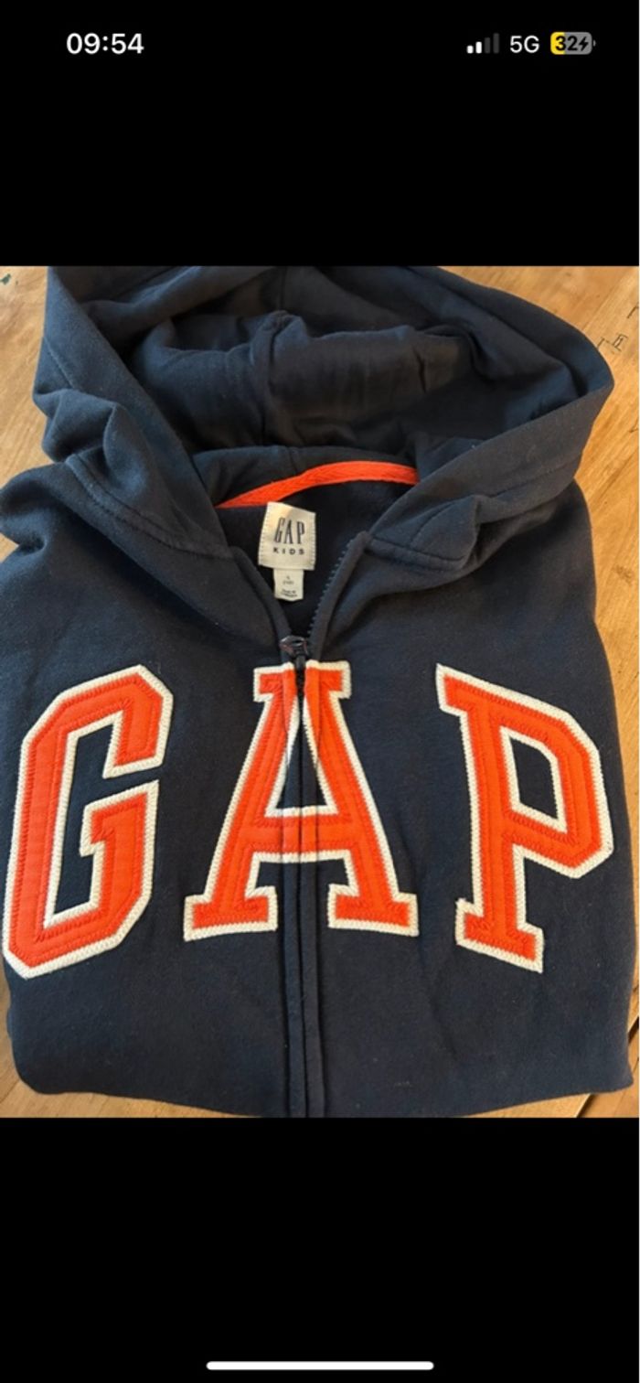 Sweat gap bleu marine 10 ans - photo numéro 2