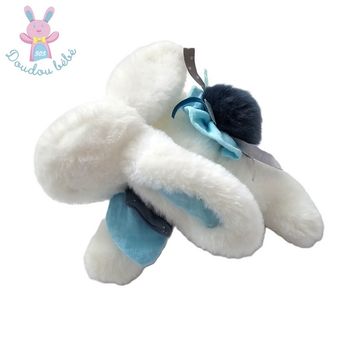 Doudou Lapin blanc bleu Happy Pop DOUDOU ET COMPAGNIE