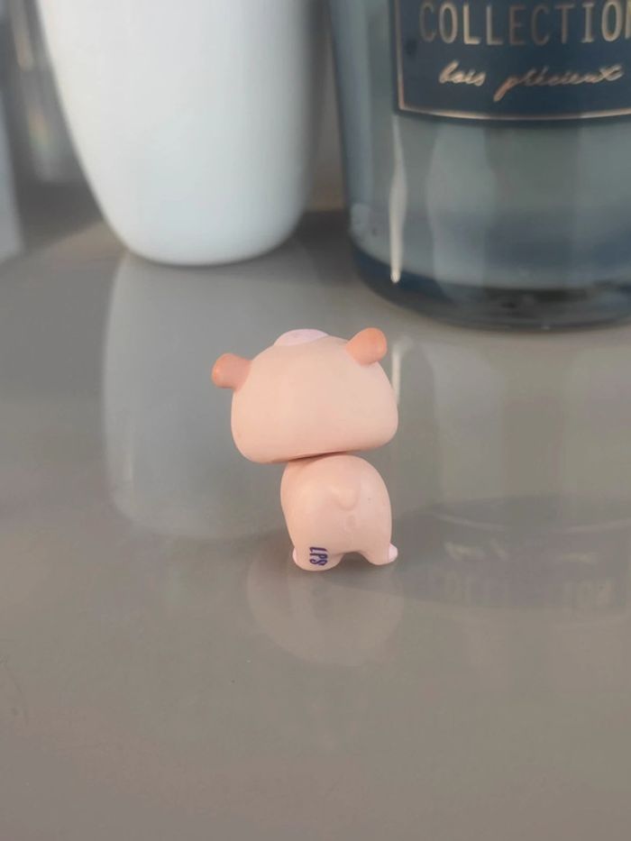 Littlest pet shop beige pink hamster guinea pig #1341 - photo numéro 2
