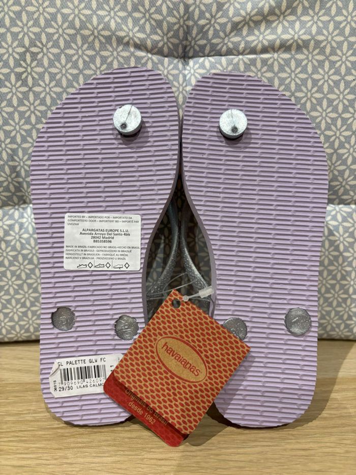 Paire de Tongs "Multicolor Glitter" Pointure 31 / 32 EUR - photo numéro 2
