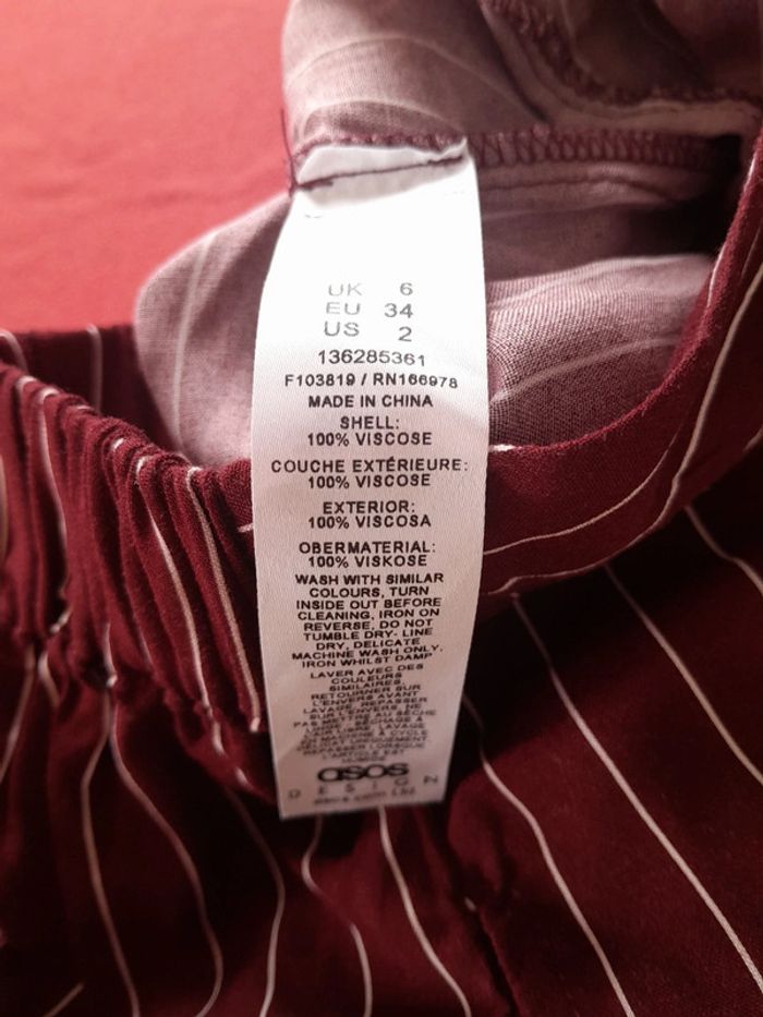 Pantalon large été à poches Asos Design neuf sans etiquette - photo numéro 3