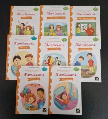 Lot de 8 livres cp montessori