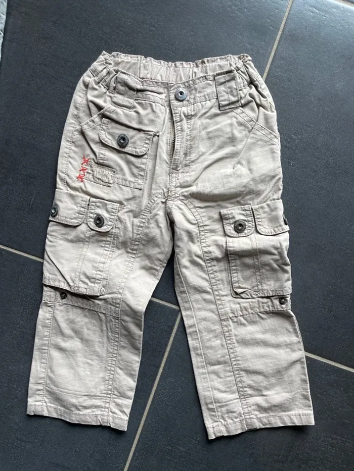 Lot 4 pantalons gris kaki beige bleu - photo numéro 13