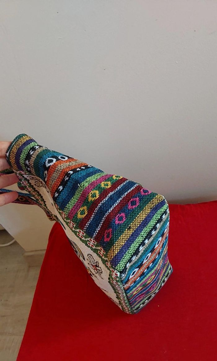 Joli sac vintage neuf en tapisserie - photo numéro 8