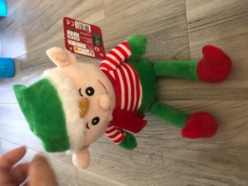 Peluche elfe de Noël