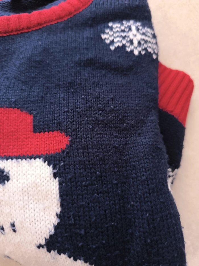Pull de Noël en laine 10 ans - photo numéro 3