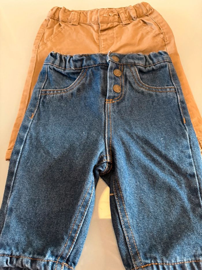 2 pantalons Kiabi