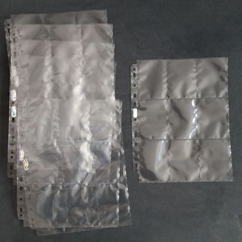 Lot de 10 feuilles de rangement de cartes pour classeur