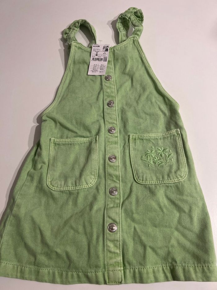 Robe jeans vert kiabi 4 ans