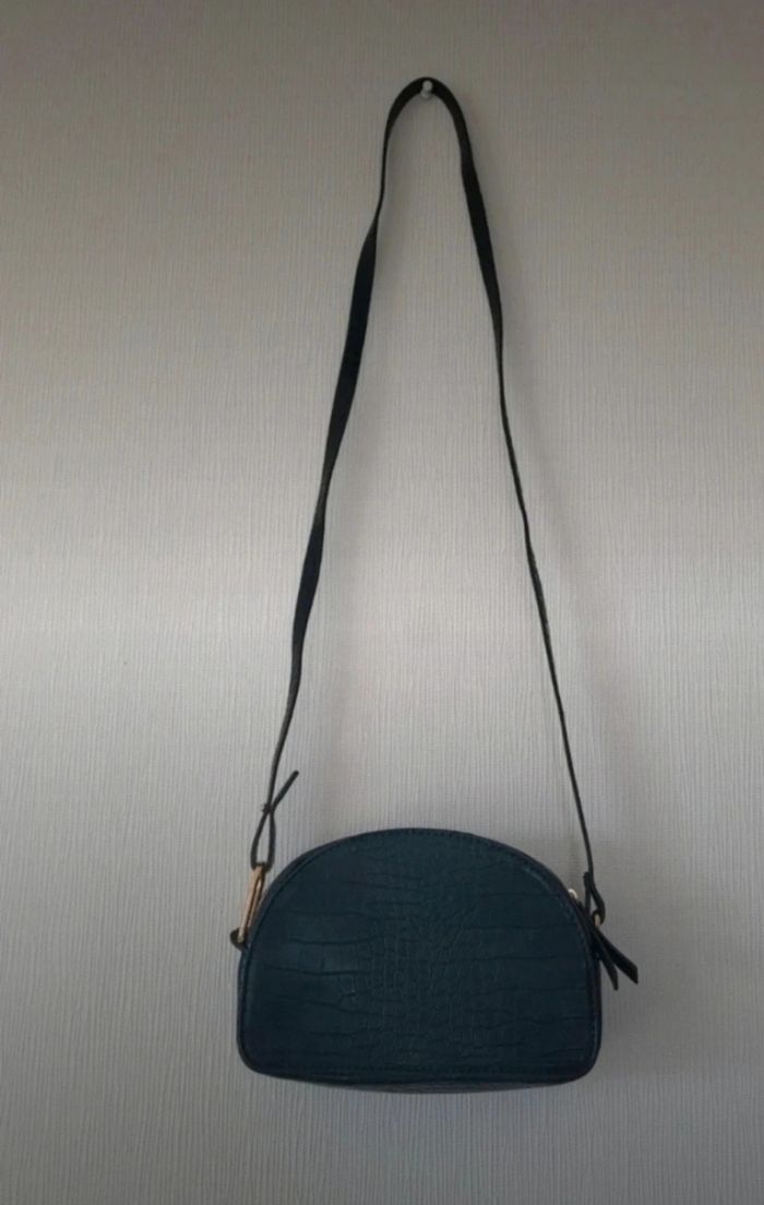 Sac en bandoulière noir écailles MOA - photo numéro 4