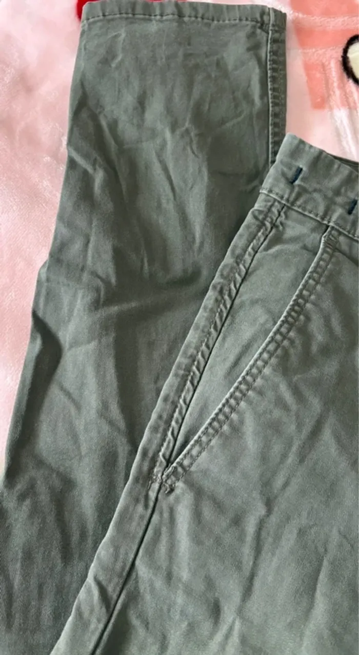 Jeans vert Zara - photo numéro 3