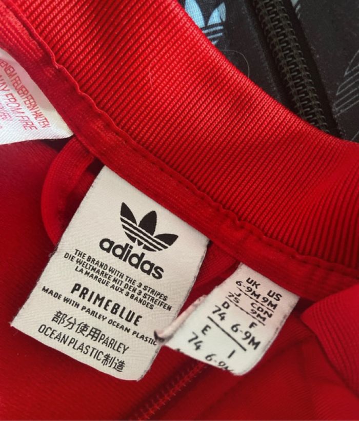 survêtement adidas bébé rouge 6-9 mois - photo numéro 6