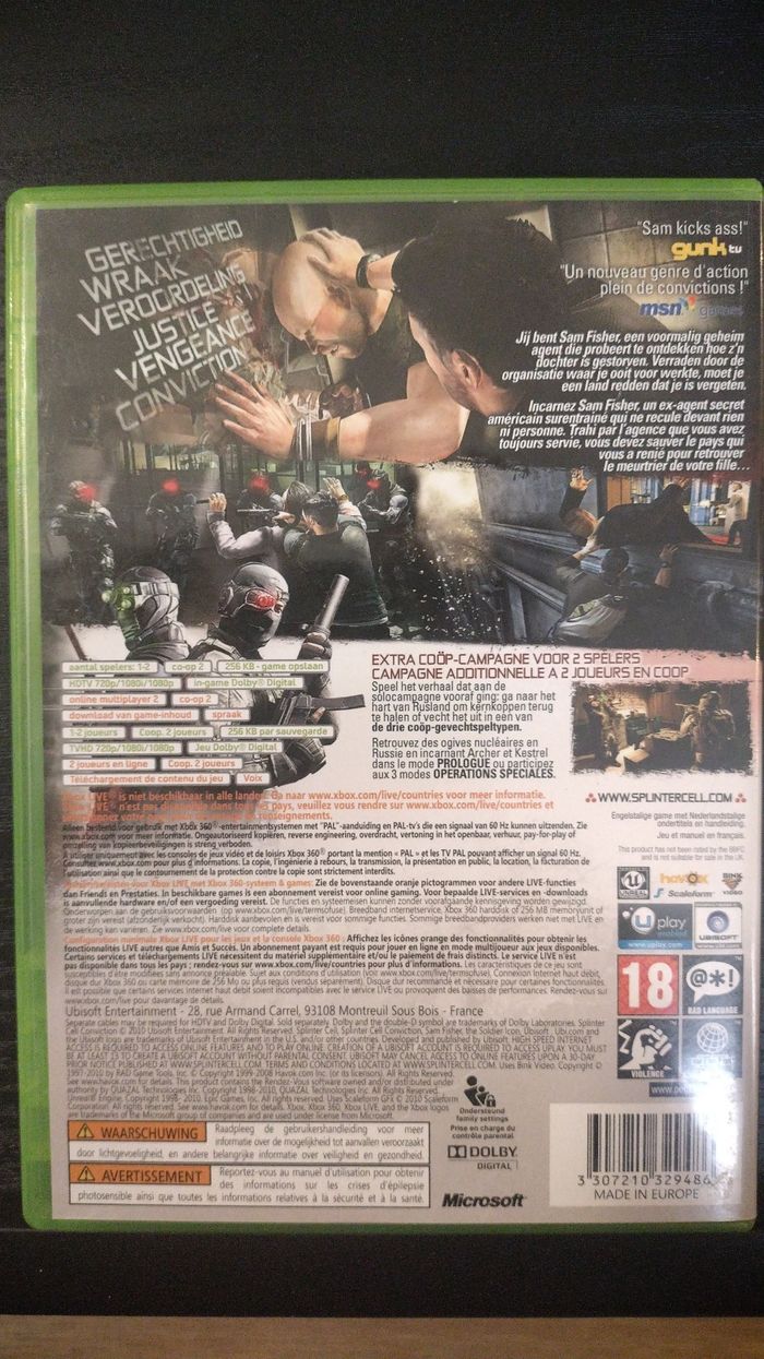 Splinter Cell Conviction - Xbox 360 - photo numéro 2