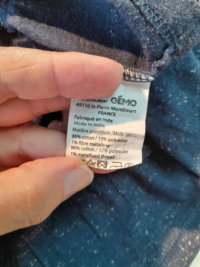 Tee-shirt Fille GÉMO Kids avec Volant et Cœur Pailleté (4 Ans - photo numéro 5