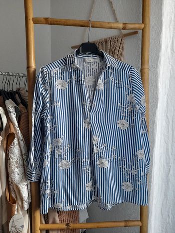 Blouse rayée & fleurie Pimkie taille 36