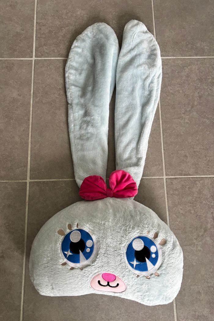 Peluche coussin tête de lapin - photo numéro 3