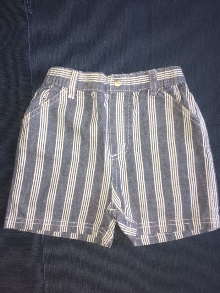 Short rayé Bout’chou 12 mois