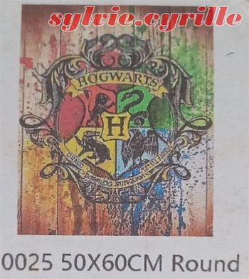 Diamond Painting 50x60 Harry Potter Poudlard rond 30025
