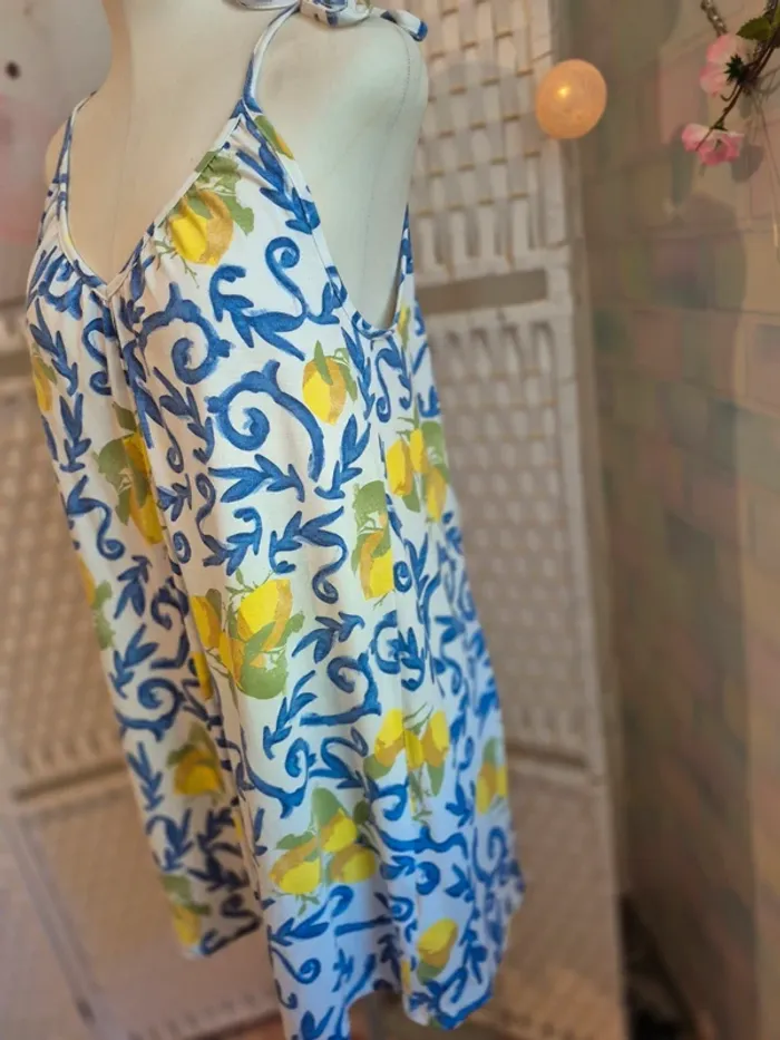 💕Jolie Robe d'été femme T38 /40(M) Esmara - Imprimé citrons💕 - photo numéro 6