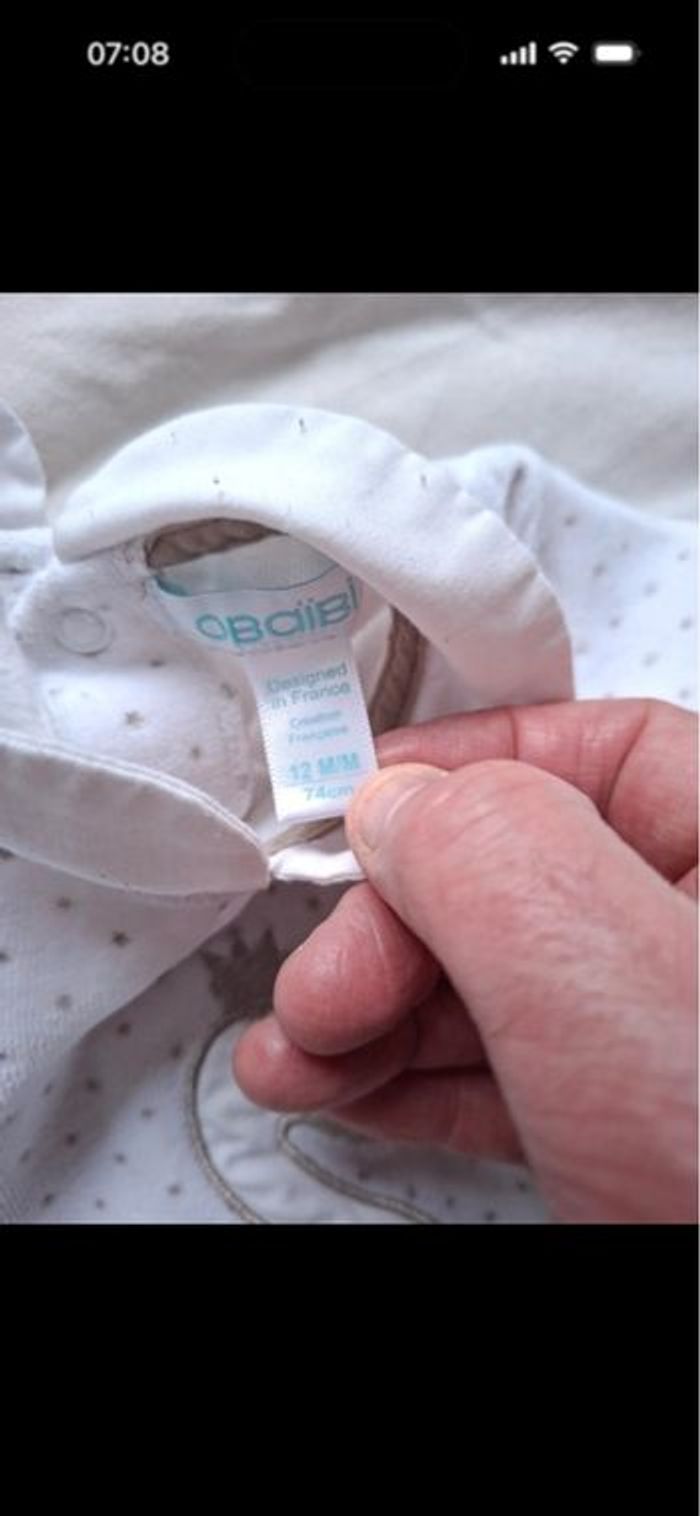 Pyjama Obaibi taille 12 mois - photo numéro 2