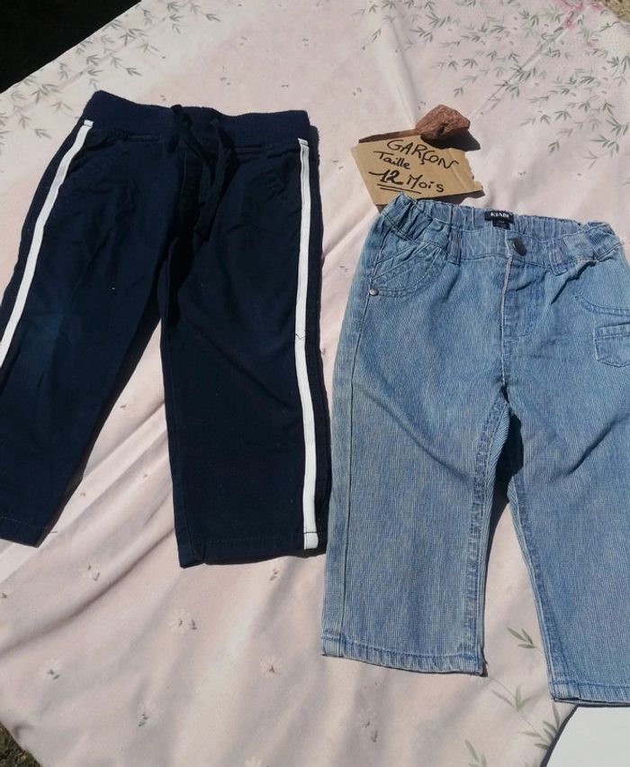 Lot pantalon 12 mois