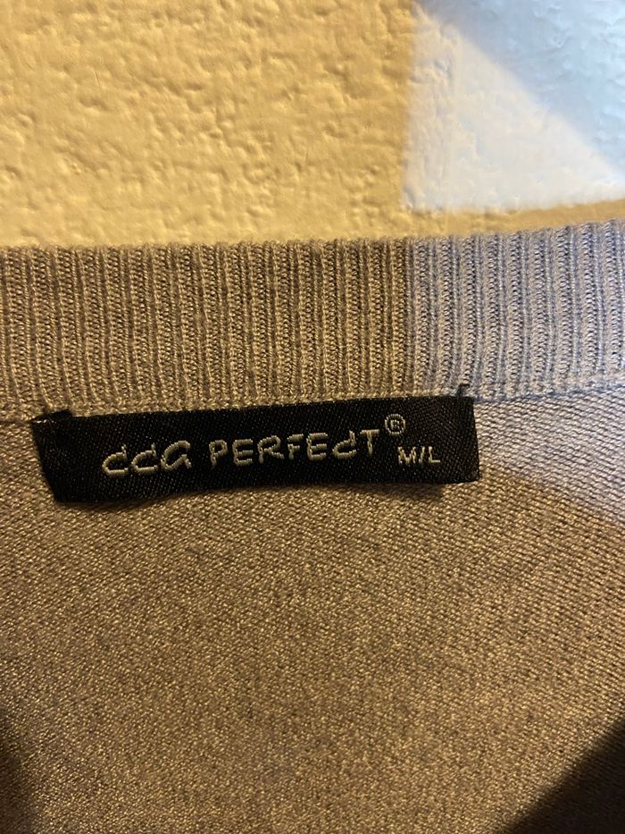 Cardigan gris femme en coton et laine CCG perfect - photo numéro 3