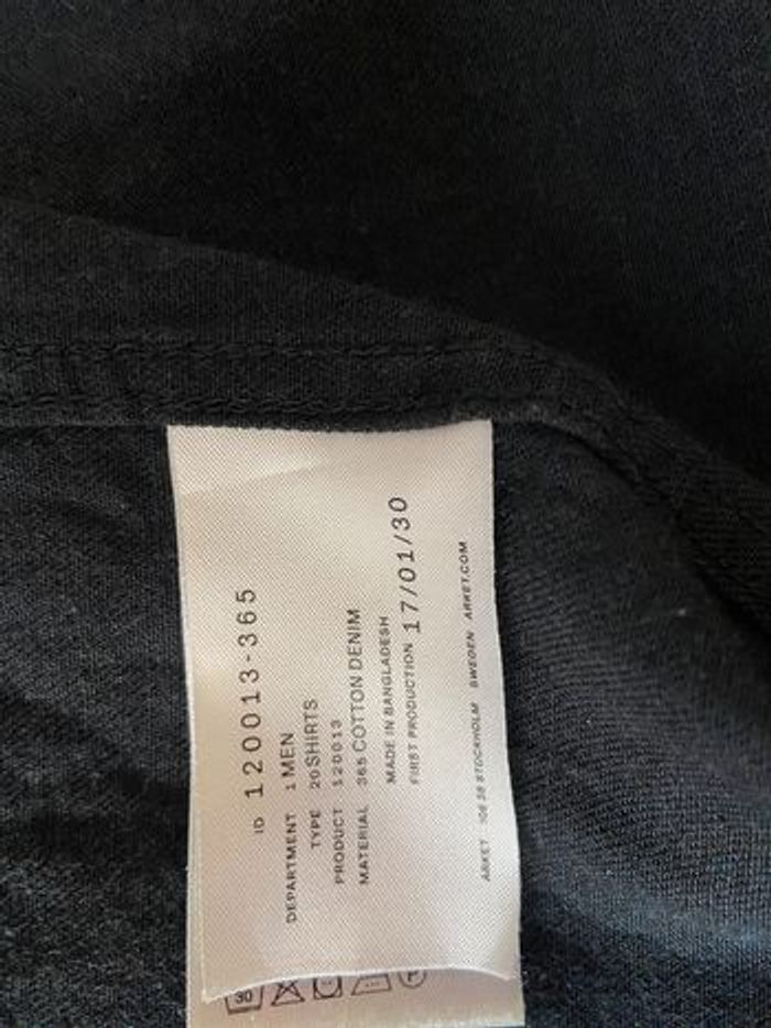 Chemise/ sur chemise Arket 48 M denim noir - photo numéro 4