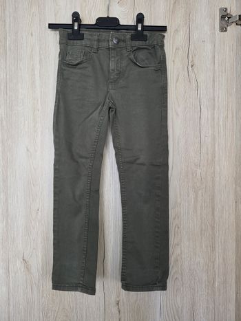 PANTALON SLIM ELASTHANNE GARÇON KAKI 5ANS KIABI