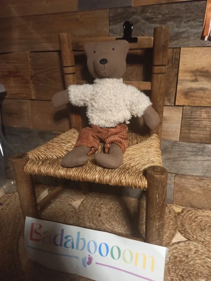 Peluche ours Frisette tbe - photo numéro 2