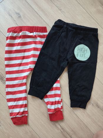 Lot 2 leggings 9-12 mois