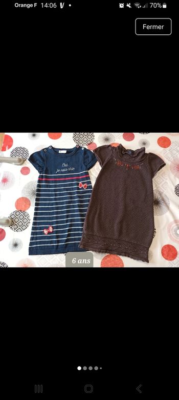 Lot 2 robes pull Taille 6 ans