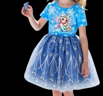 Robe bleu 5-6 ans