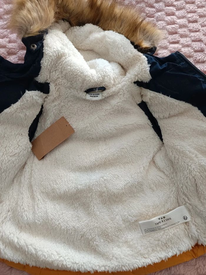 Doudoune fourré tao 18m neuf - photo numéro 3