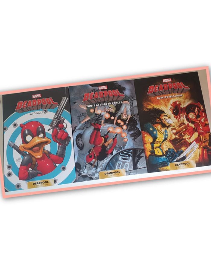 Lot de 3 livres bd deadpool