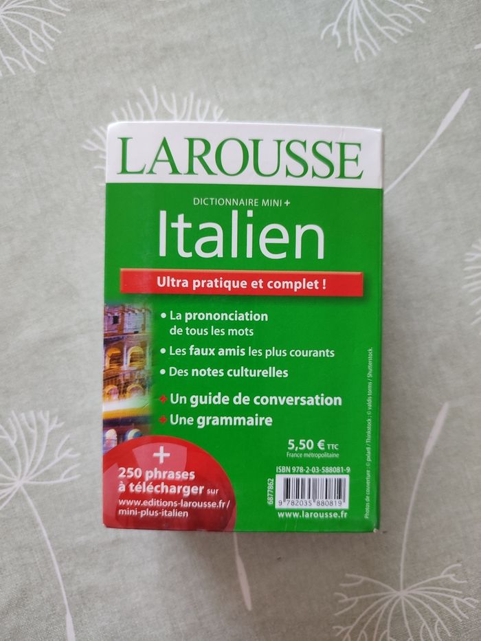 Dictionnaire italien Larousse - photo numéro 3