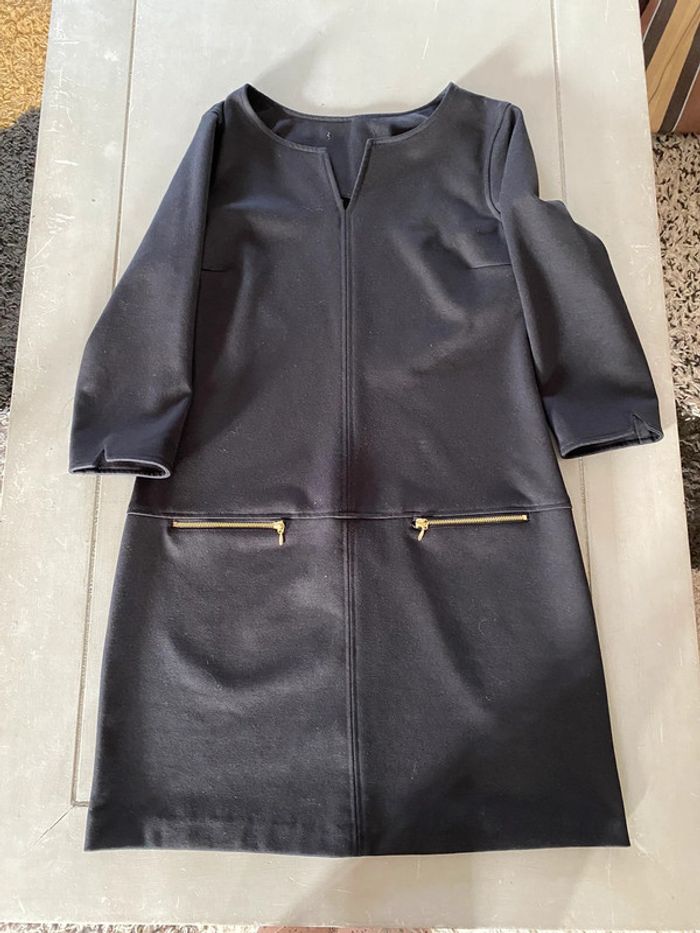 Robe noire vintage style Courrege taille S - photo numéro 9