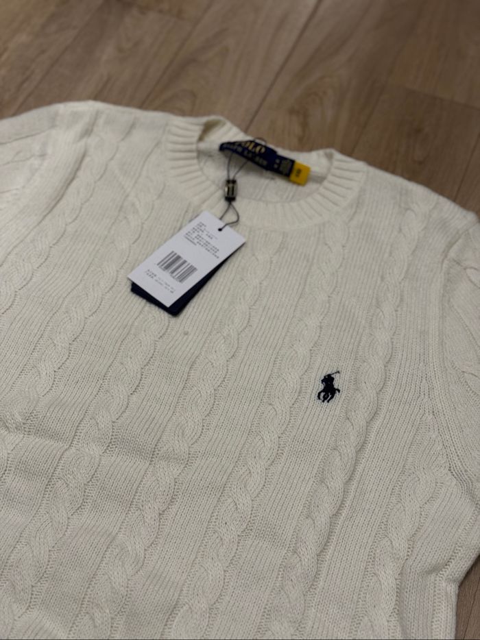Ralph Lauren Pull blanc cassé taille M - photo numéro 4