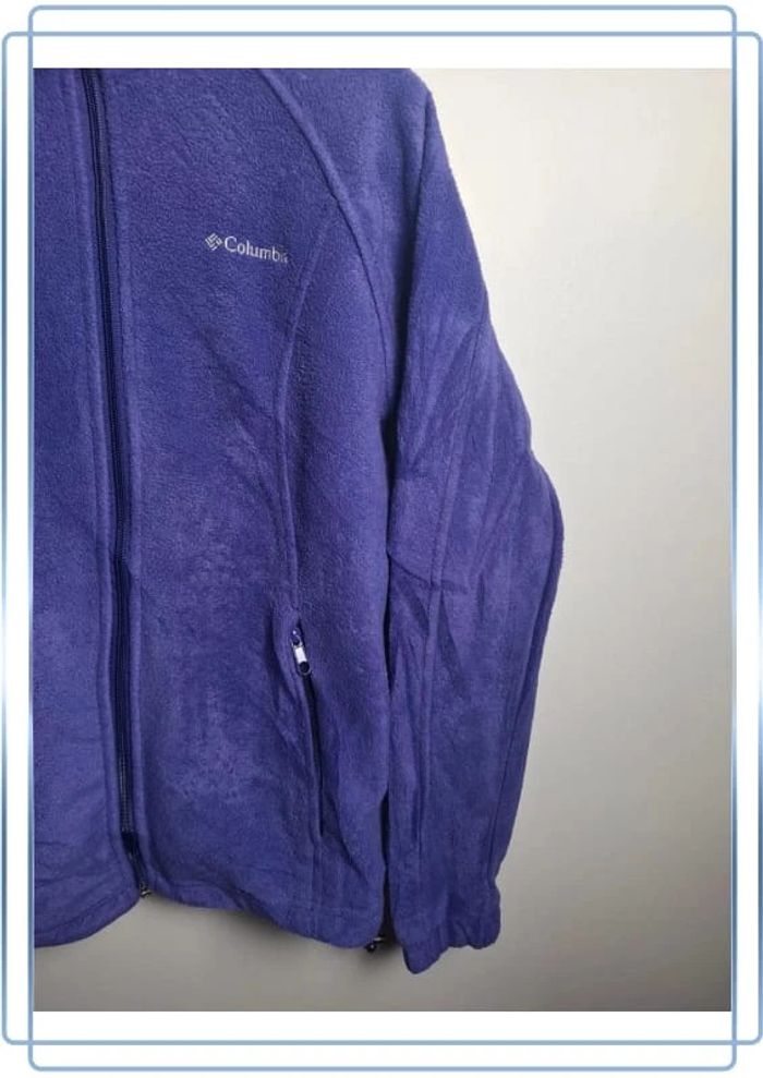 Veste Polaire columbia violette femme / taille M / brodé - photo numéro 3