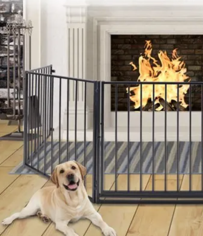 Neuf Grande Barrière de sécurité 360cm Protection pour Enfants/Animaux de Poêle à bois - Pare-feu de - photo numéro 6