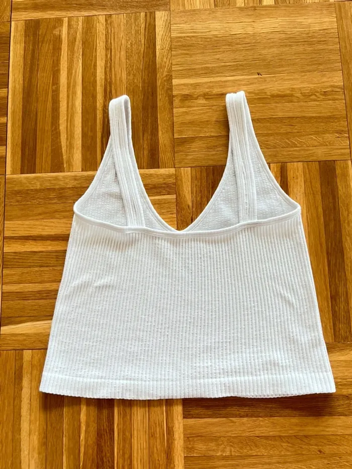 Débardeur crop top blanc Free People stretch – Taille XS/S - photo numéro 6